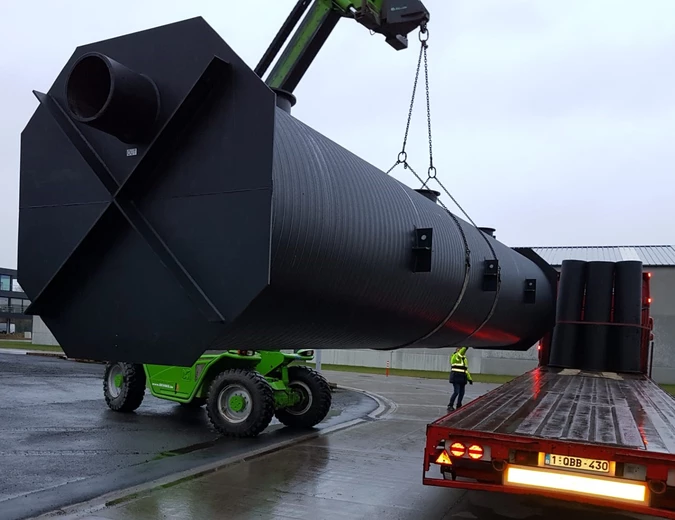 Dubbelwandige opslagtank